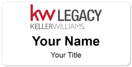 Custom name badges for Keller Williams Legacy
