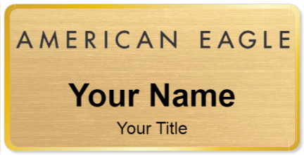 Custom name badges for American Eagle