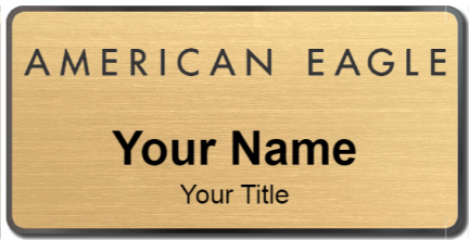 Custom name badges for American Eagle