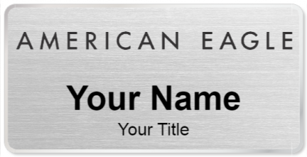 Custom name badges for American Eagle