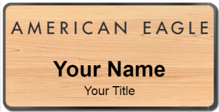 Custom name badges for American Eagle
