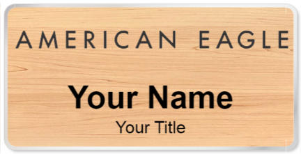 Custom name badges for American Eagle