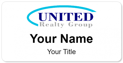 Custom name badges for United Realty Group