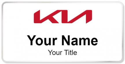 Custom name badges for Kia Red