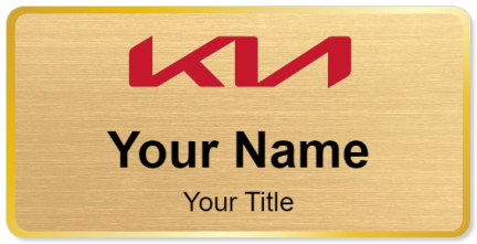 Custom name badges for Kia Red