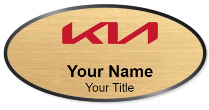 Custom name badges for Kia Red