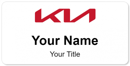 Custom name badges for Kia Red