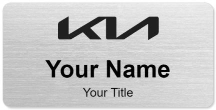 Custom name badges for Kia Black