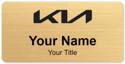 Custom name badges for Kia Black