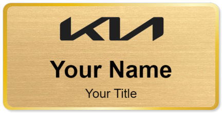 Custom name badges for Kia Black