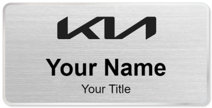 Custom name badges for Kia Black