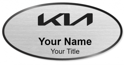 Custom name badges for Kia Black