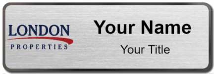 Custom name badges for London Properties