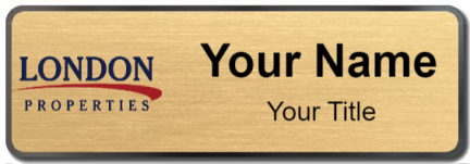 Custom name badges for London Properties