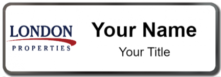 Custom name badges for London Properties