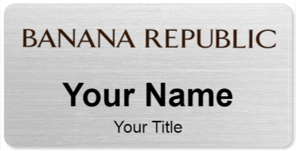 Custom name badges for Banana Republic
