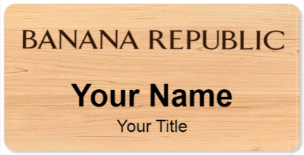 Custom name badges for Banana Republic
