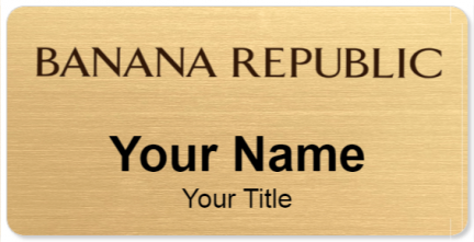Custom name badges for Banana Republic