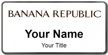 Custom name badges for Banana Republic