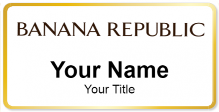 Custom name badges for Banana Republic