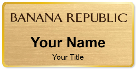 Custom name badges for Banana Republic