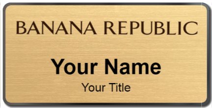 Custom name badges for Banana Republic