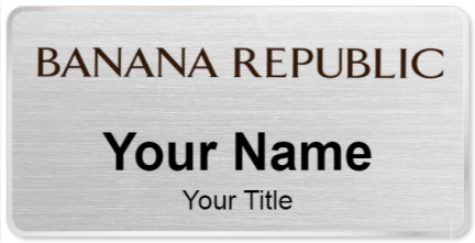 Custom name badges for Banana Republic