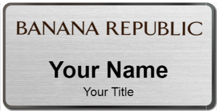 Custom name badges for Banana Republic