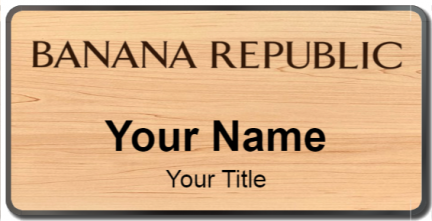Custom name badges for Banana Republic