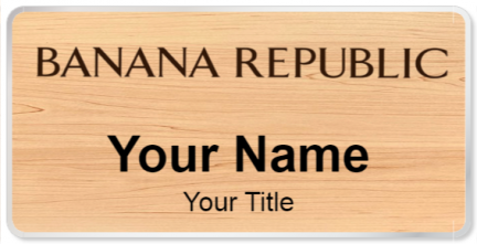 Custom name badges for Banana Republic