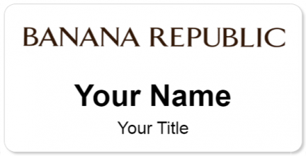 Custom name badges for Banana Republic