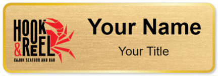 Custom name badges for Hook & Reel