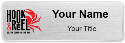 Custom name badges for Hook & Reel