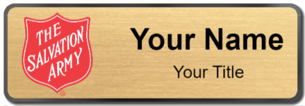 Custom name badges for The Salvation Army