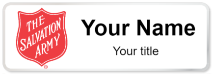 Custom name badges for The Salvation Army