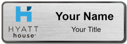 Custom name badges for Hyatt House