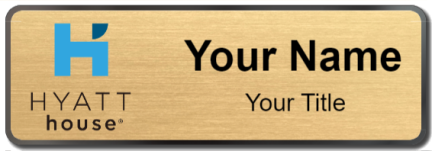 Custom name badges for Hyatt House
