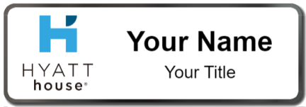 Custom name badges for Hyatt House