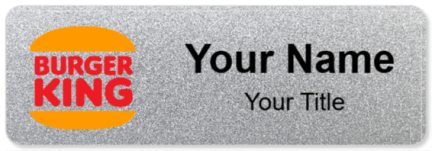 Custom name badges for Burger King