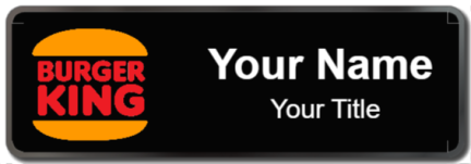 Custom name badges for Burger King