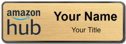Custom name badges for Amazon Hub