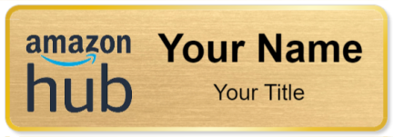Custom name badges for Amazon Hub
