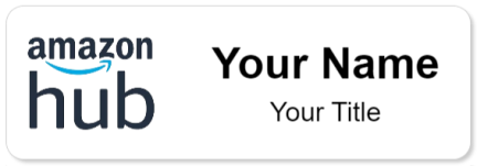 Custom name badges for Amazon Hub