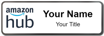 Custom name badges for Amazon Hub