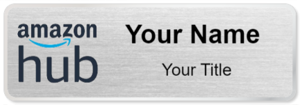 Custom name badges for Amazon Hub