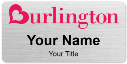 Custom name badges for Burlington