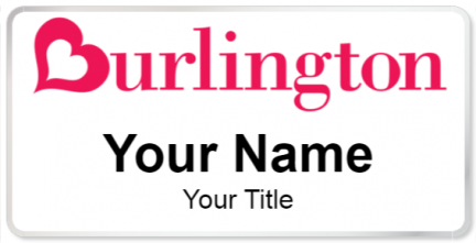 Custom name badges for Burlington