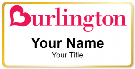Custom name badges for Burlington
