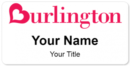 Custom name badges for Burlington