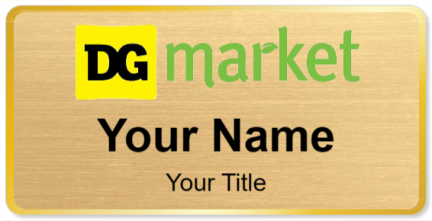 Custom name badges for DG Market